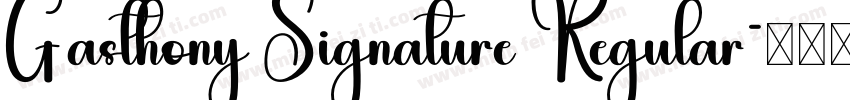 Gasthony Signature Regular字体转换